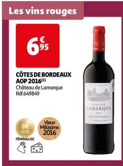 Château de Lamarque - Côtes De Bordeaux AOP 2016