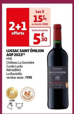 Château La Govinière - Lussac Saint Émilion Aop 2022