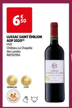 LUSSAC SAINT ÉMILION AOP 2020