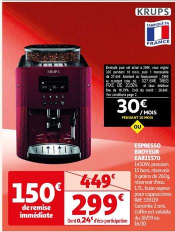 espresso broyeur EA815570