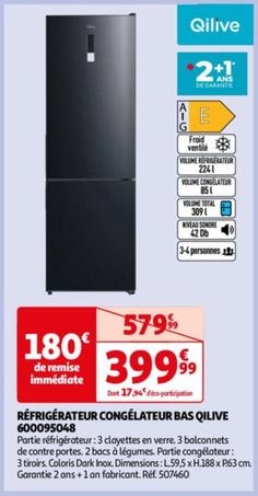 qilive - refrigerateur congelateur BAS 600095048