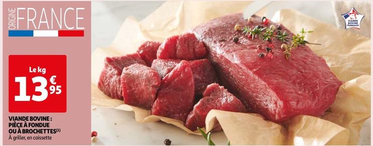 viande bovine : piece a fondue ou a brochettes