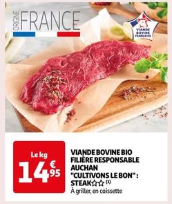 Auchan - Viande Bovine Bio Filiere Responsable