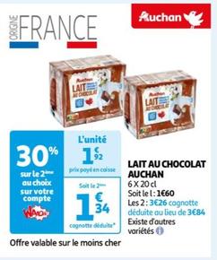 auchan - lait au chocolat