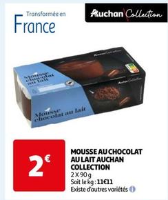 auchan collection - mousse au chocolat au lait