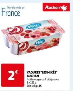Auchan - Yaourts "Les Mixes"