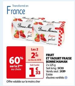 Fruit Et Yaourt Fraise