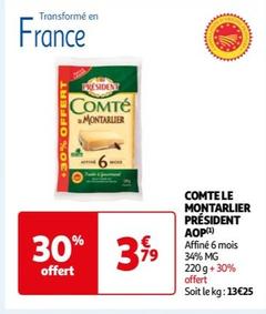 Comte Le Montarlier AOP