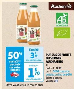 Auchan - Pur Jus De Fruits Du Verger