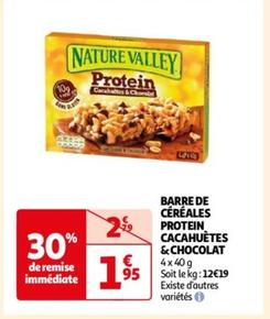 nature valley - barre de cereales protein cacahuetes & chocolat