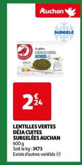 Auchan - Lentilles Vertes Deja Cuites Surgelees