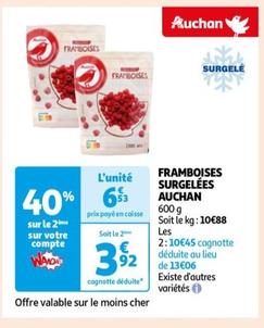 Auchan - Framboises Surgelees