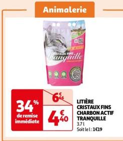 Tranquille - Litiere Cristaux Fins Charbon Actif