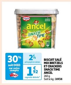 Biscuit Sale Mix Bretzels Et Crackers Snack Time Ancel