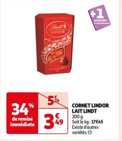 Cornet Lindor Lait