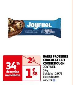 joyfuel - barre proteinee chocolat lait cookie dough