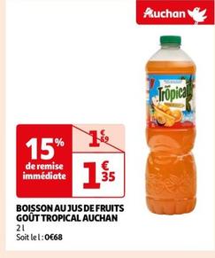 Auchan - BOISSON AU JUS DE FRUITS GOÛT TROPICAL