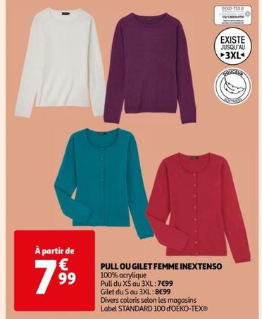 inextenso - pull ou gilet femme