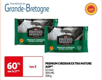 british heritage - premium cheddar extra mature aop