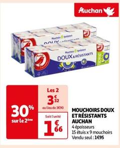 Auchan - MOUCHOIRS DOUX ET RÉSISTANTS