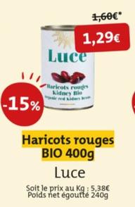 luce - haricots rouges BIO