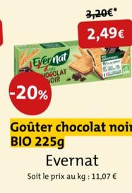 evernat - gouter chocola noir bio