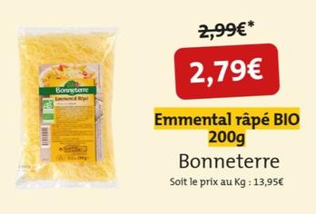 Bonneterre - Emmental Râpé Bio 