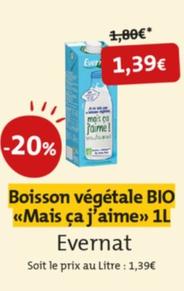 evernat - Boisson végétale BIO