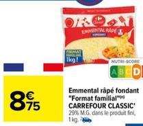 Emmental Râpé Fondant "Format Familial"