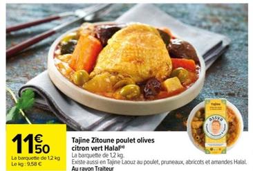 Tajine Zitoune Poulet Olives Citron Vert Halal