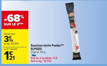 Elpozo - Saucisse sèche Fuetec