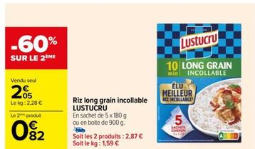 Riz Long Grain Incollable