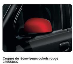 Fiat - Coques De Rétroviseurs Coloris Rouge offre sur Fiat