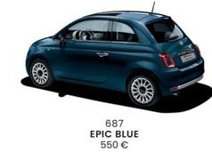 Fiat - 687 Epic Blue offre à 550€ sur Fiat