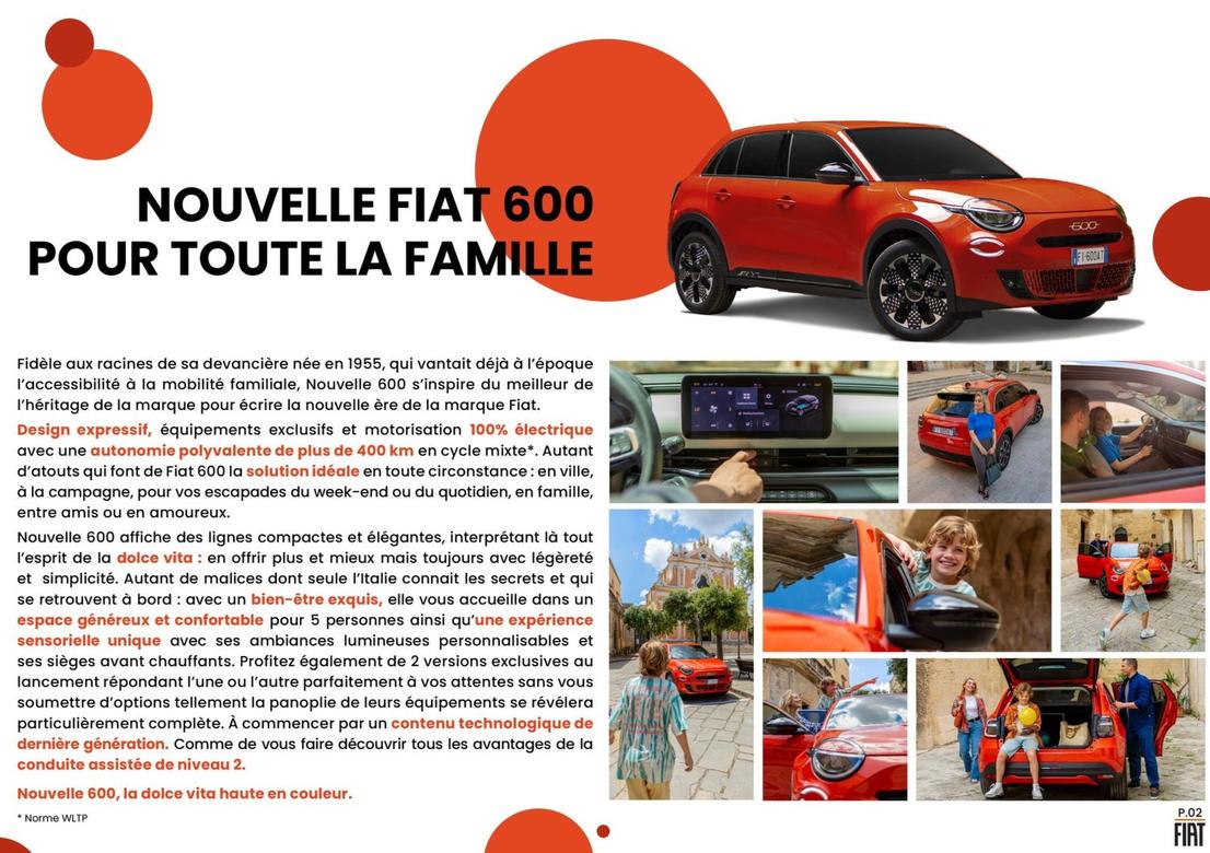 Fiat - Nouvelle 600 Pour Toute La Famille offre sur Fiat