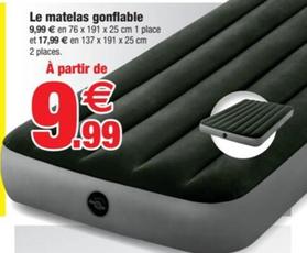 Le Matelas Gonflable offre à 9,99€ sur Bazarland