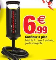 Gonfleur À Pied offre à 6,99€ sur Bazarland