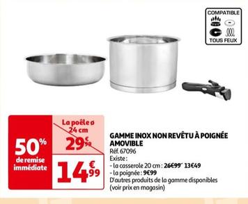 Gamme Inox Non Revêtu À Poignée Amovible