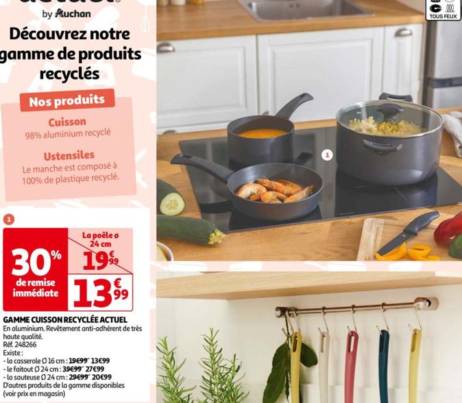 gamme cuisson recyclée actuel
