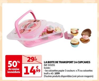 LA BOITE DE TRANSPORT 14 CUPCAKES