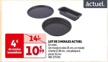 Actuel - LOT DE 3 MOULES ACTUEL