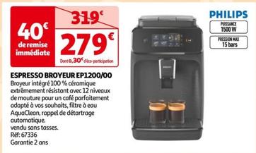 espresso broyeur ep1200/00