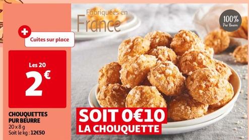 CHOUQUETTES PUR BEURRE