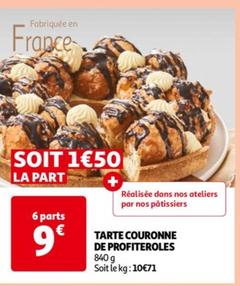 TARTE COURONNE DE PROFITEROLES