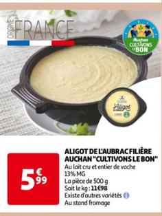 Auchan - Aligot De L'aubrac Filière "Cultivons Le Bon"