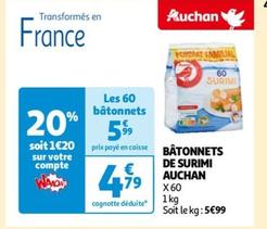 Auchan - Bâtonnets De Surimi