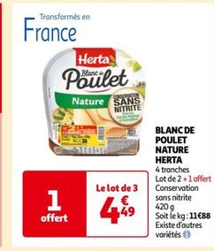 BLANC DE POULET NATURE