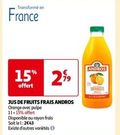 JUS DE FRUITS FRAIS