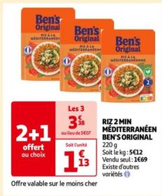 ben's original - 2 riz 2 min méditerranéen