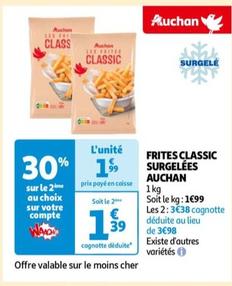 auchan - frites classic surgelees